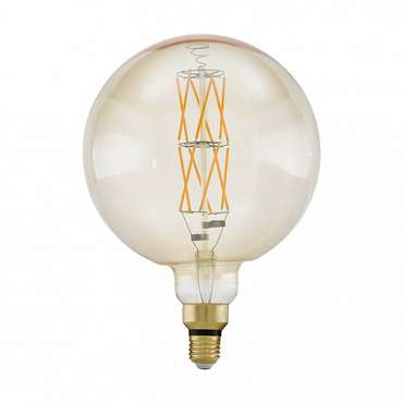 Диммируемая светодиодная лампа филаментная BIG SIZE G200 E27 8W янтарного цвета