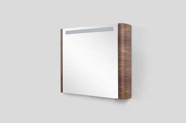 Зеркало-шкаф с подсветкой Sensation коричневого цвета