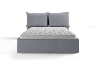 Кровать Адель 160х200 серого цвета без подъемного механизма