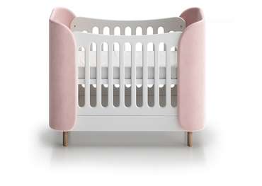 Кроватка Kidi Soft mini 60х120 розового цвета