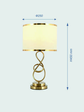 Настольная лампа Riccarda-1 бело-золотого цвета