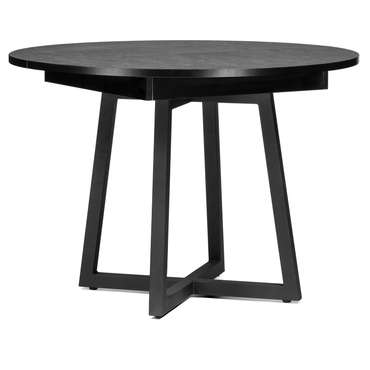 Раскладной обеденный стол Регна черного цвета