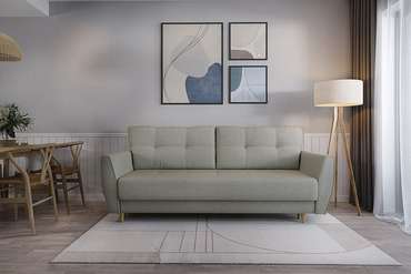 Прямой диван-кровать Raud бежевого цвета
