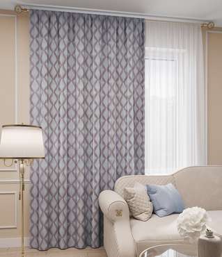 портьера Марсель 150х280 голубой