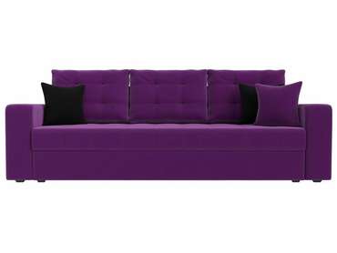 Прямой диван-кровать Ливерпуль фиолетового цвета