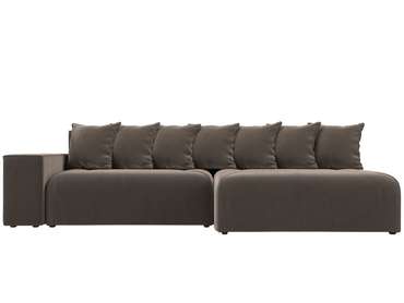 Угловой диван-кровать Кёльн светло-коричневого цвета правый угол