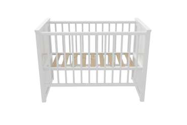 Кроватка для новорожденного Джуниор белого цвета