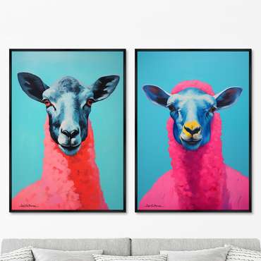 Набор из двух репродукций картин The Sheep, 2024г.