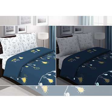 КПБ 'Insight' 2,0 спальный с европростыней, поплин, 100% хлопок, пл. 118 гр./кв.м., 'Люмен'