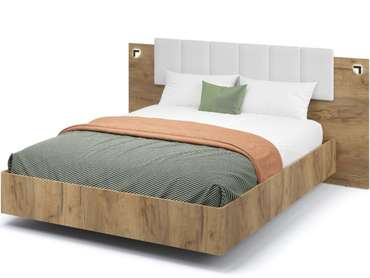 Кровать с подъемным механизмом Мишель 160x200 коричневого цвета