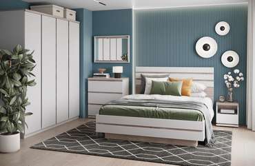 Настенное зеркало Lima 83х59 в белой раме