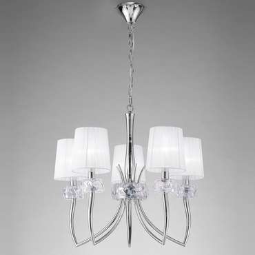 Подвесная люстра Loewe Chrome 4631 (ткань, цвет белый)