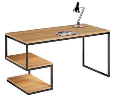 Рабочий стол Бристоль черно-коричневого цвета