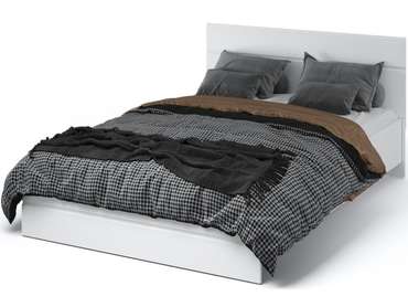 Кровать Йорк 160х200 белого цвета с подъемным механизмом 