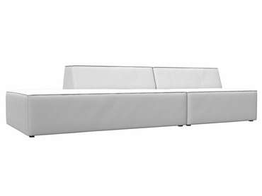 Модульный диван Монс Модерн белого цвета левый