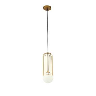 Подвесной светильник Telford Pendant бело-золотого цвета