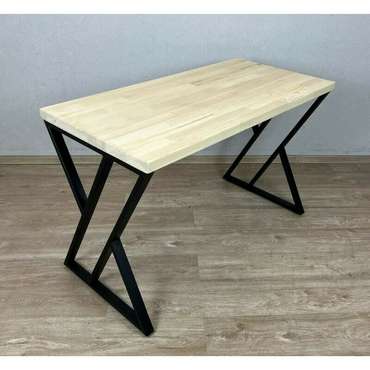 Стол обеденный Loft 140х80 со столешницей из массива сосны