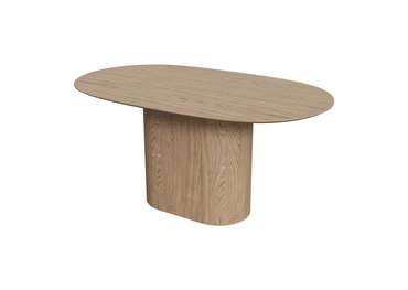 Овальный обеденный стол Type 160 цвета беленый дуб