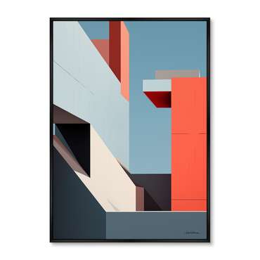 Репродукция картины City morning geometry, No 1, 2024г.