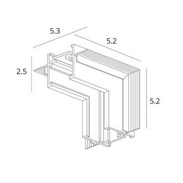 Коннектор угловой для встраимового шинопровода Arte Lamp OPTIMA-ACCESSORIES A731706