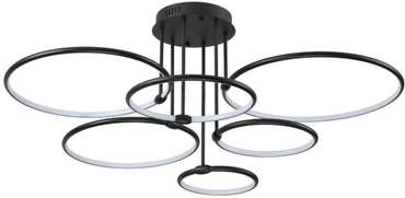 Люстра потолочная Lumion Ursula 6506/99CL LEDIO черный LED 156W 9899Лм 3000-6000K с пультом ДУ 220V