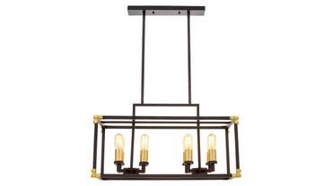 Подвесная люстра Waldorf LDP 1140-8 BK+MD (металл, цвет черный)