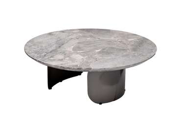 Журнальный столик с мраморной столешницей серого цвета