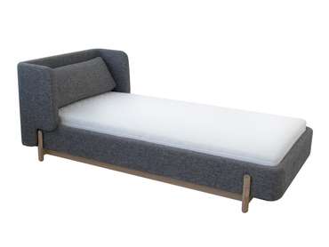 Кровать Basic 90х200 серого цвета с подъемным механизмом