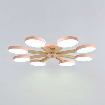 Потолочная люстра TURNA 8 Pink