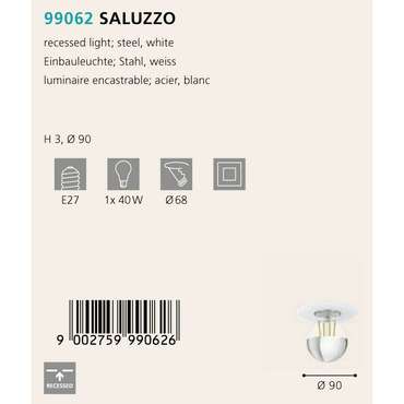 Светильник точечный Eglo Saluzzo 99062