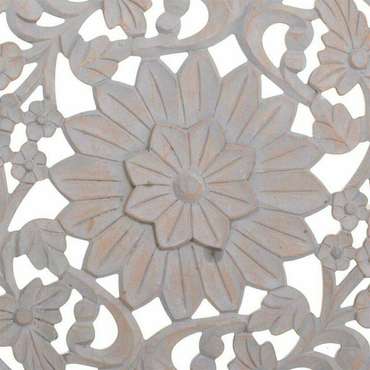 Настенный декор Серый Деревянный MDF 3 x 90 x 90 cm