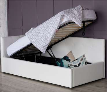 Кровать Bonna 90х200 с подъемным механизмом белого цвета