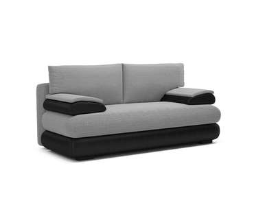 Прямой диван-кровать Фиджи серого цвета