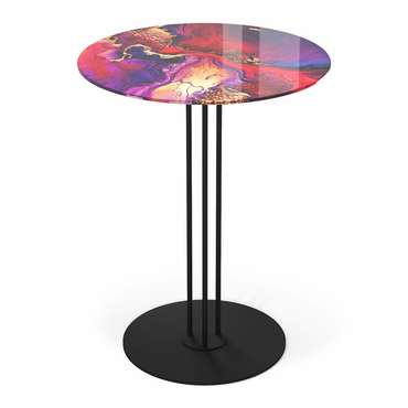 Кофейный столик Cosmic красно-фиолетового цвета