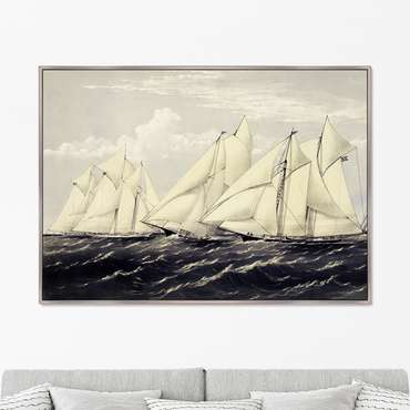 Репродукция картины Yachts on a summer cruise 1871 г.