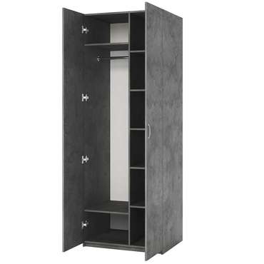 Шкаф комбинированный Док-2 80 серого цвета