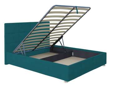 Кровать Ларди 180х200 темно-зеленого цвета с подъемным механизмом