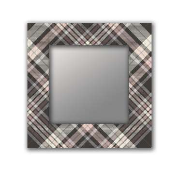 Настенное зеркало Шотландия-4 50х65 серого цвета