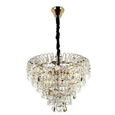 Подвесная люстра ML.850.9 GD (хрусталь, цвет прозрачный)