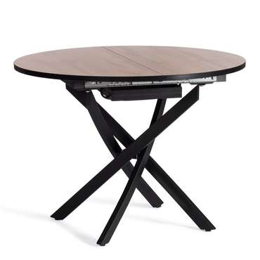 Раздвижной обеденный стол Manzana коричневого цвета