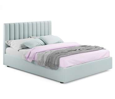 Кровать Olivia 160х200 с ортопедическим основанием мятного цвета