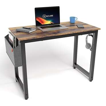 Офисный стол D004 100 бежево-коричневого цвета