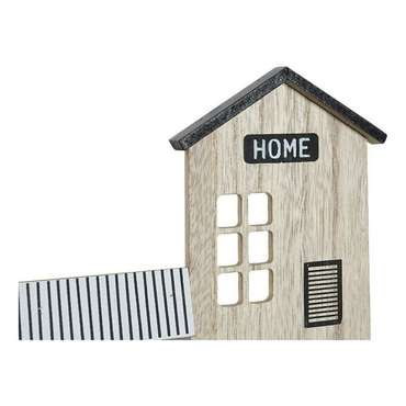Ключница 39 x 9 x 27 cm Чёрный Коричневый Белый Деревянный MDF