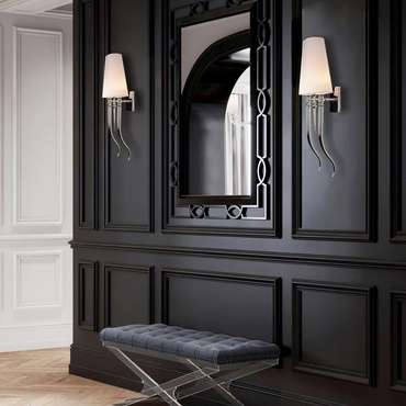 Бра Brunilde 10207W/M Chrome (ткань, цвет белый)