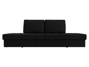 Прямой диван трансформер Сплит черного цвета