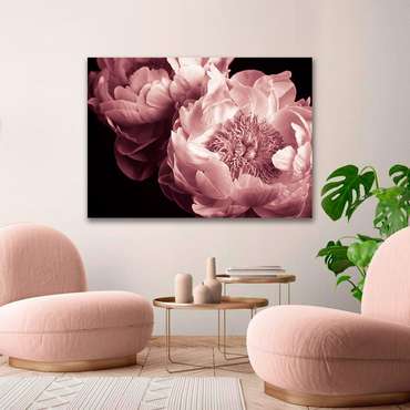 Картина на холсте Розовые пионы №2 50х70 см