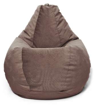 Кресло мешок Груша Maserrati 09 L темно-коричневого цвета