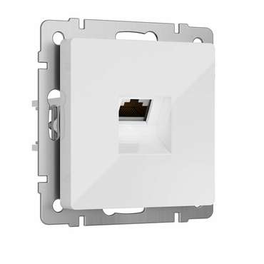 W5120101/ Розетка Ethernet RJ-45 cat. 6A экранированная (белый) W5120101 Встраиваемые механизмы белые