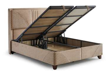 Кровать с подъёмным механизмом Clima Natural 160х200 бежевого цвета