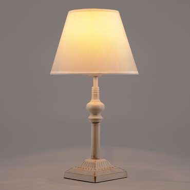 Классическая настольная лампа 01061/1 белый с золотом Berlin